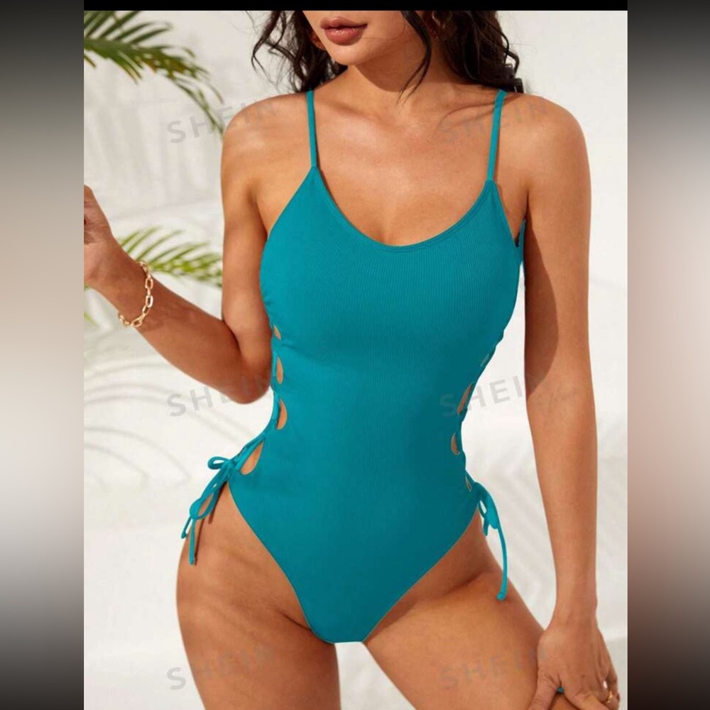 Shein One Piece Cut Out Swimsuit